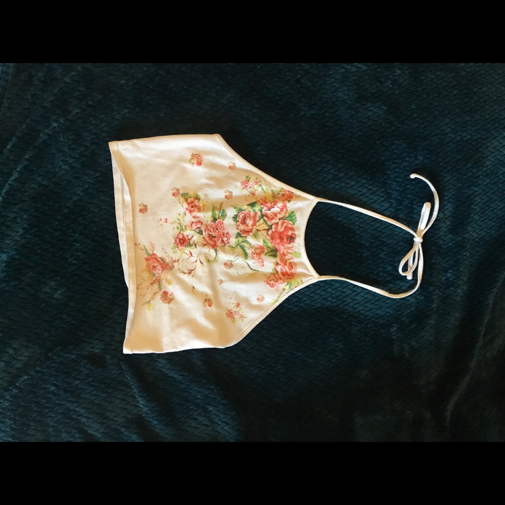 Rose halter top